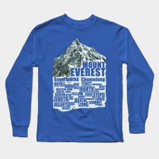 Mount Everest - Routes Long Sleeve T-Shirt